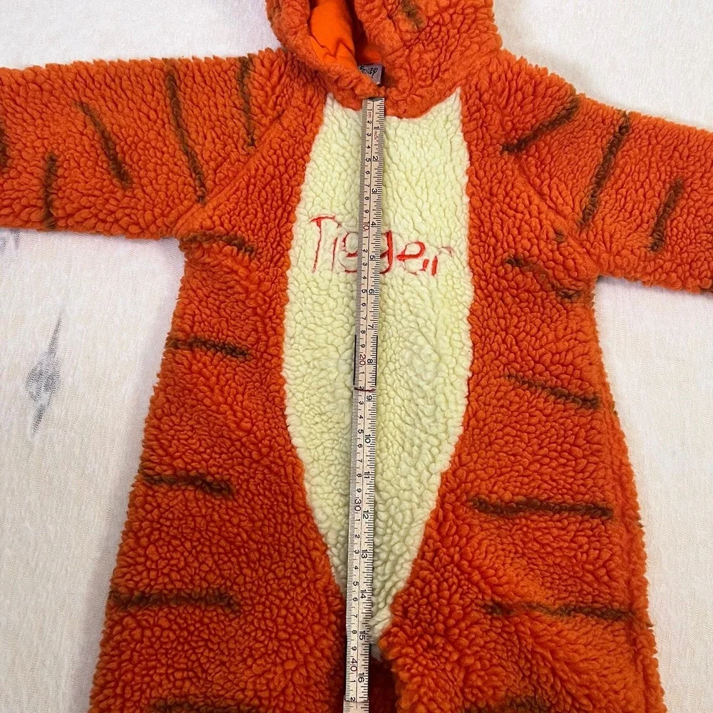 Disney Store Tigger Costume‎ Baby 6–12 Months Sherpa Hooded One Piece Vintage
